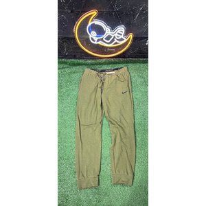 Vintage Nike Y2K Dri-Fit Army Green‎ Mens Sweatpants Joggers Size Large